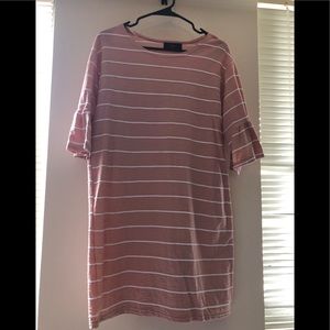 TShirt Dress with Ruffle Sleeves
